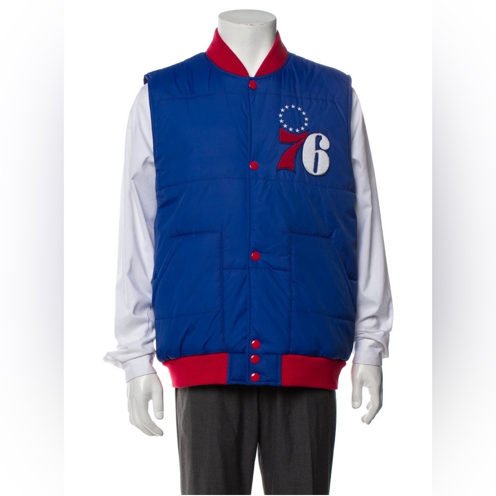 Mitchell & Ness Hardwood Classics NBA Philadelphia 76ers Puffer Vest L